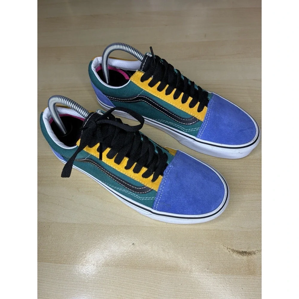 Vans Men-Women Yacht Club Old Skool Sneakers Multi Color Men's Size 7 Women 8.5